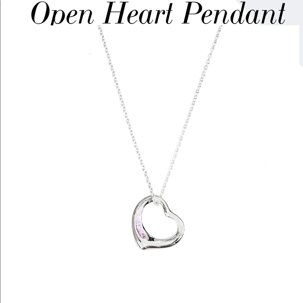 Open heart pendant by Tiffany and Co.